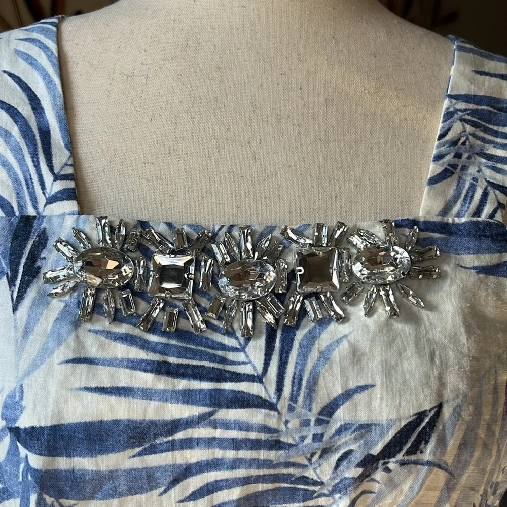 J.O.A. los Angeles Just One Answer 2 piece Linen Short Set - Picture 4 of 16